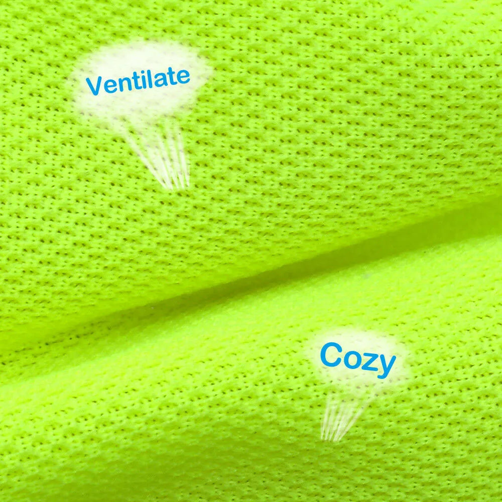 Ventilate Cozy Fluorescent Dog paw Pet Reflective Vest