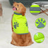 Ventilate Cozy Fluorescent Dog paw Pet Reflective Vest - Pup & Trucking Adventures

