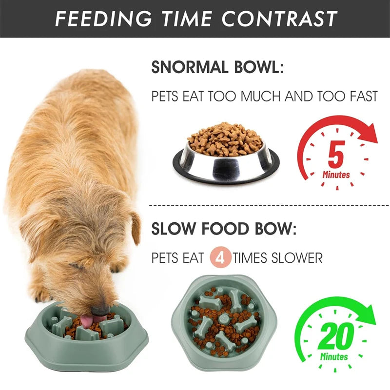 Feeder Dog Bowl Anti-choking Slow Feeding