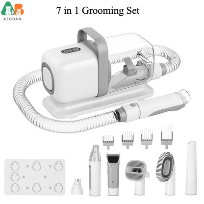 Pro pet grooming system kit and vacuum cleaner with 99% hair, equipped 5 professional dog removal
