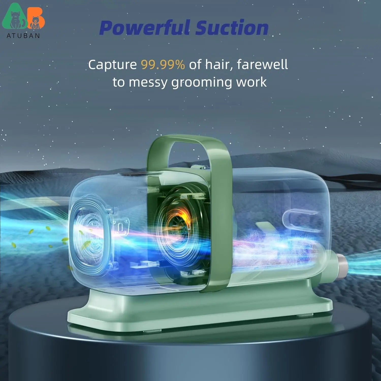 Pro pet grooming system kit and vacuum cleaner with 99% hair, equipped 5 professional dog removal