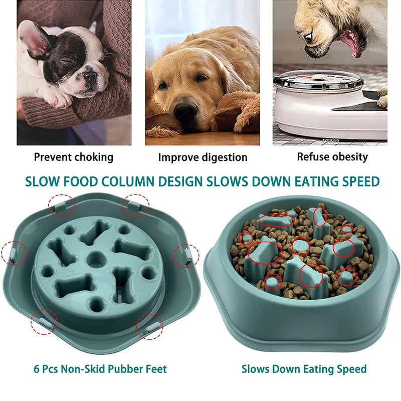 Feeder Dog Bowl Anti-choking Slow Feeding